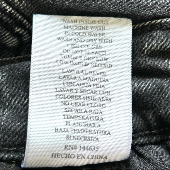 KanCan Black Washed Ankle Skinny Jeans Mid-Rise Button-Fly Frayed Hem Women’s 28 - Picture 15 of 16